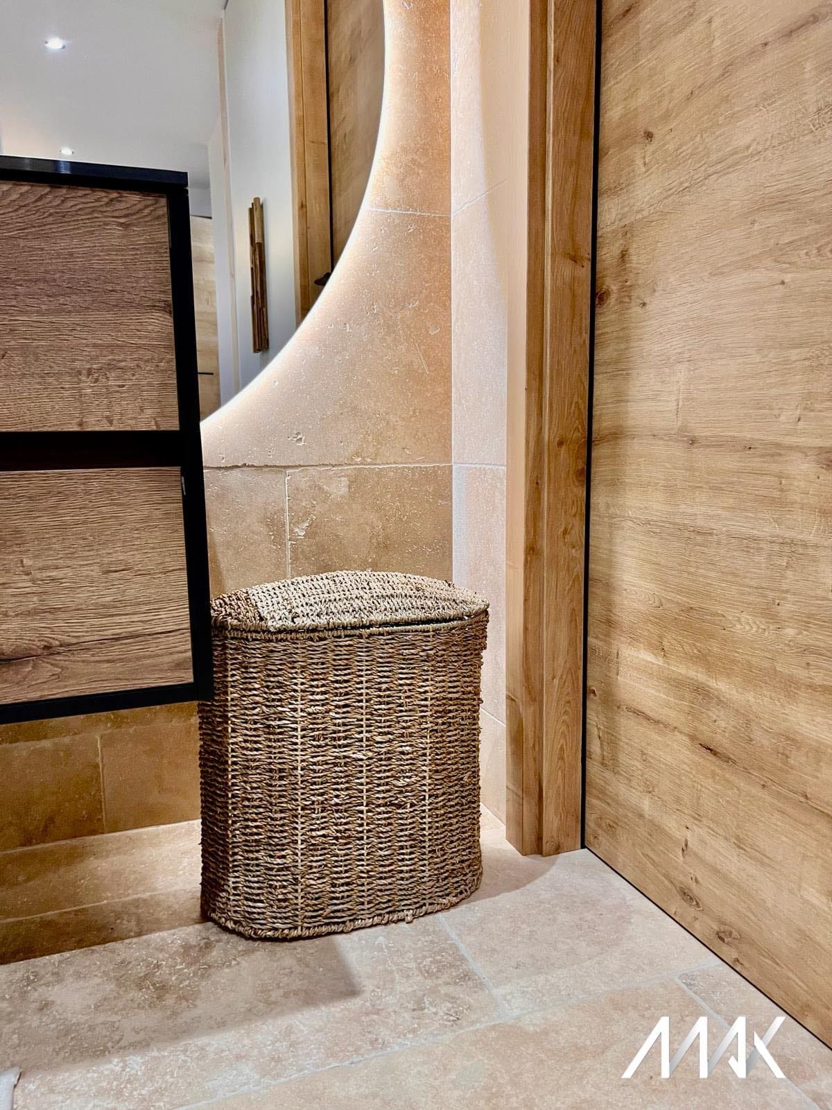 Mosaïque décorative en salle de bain